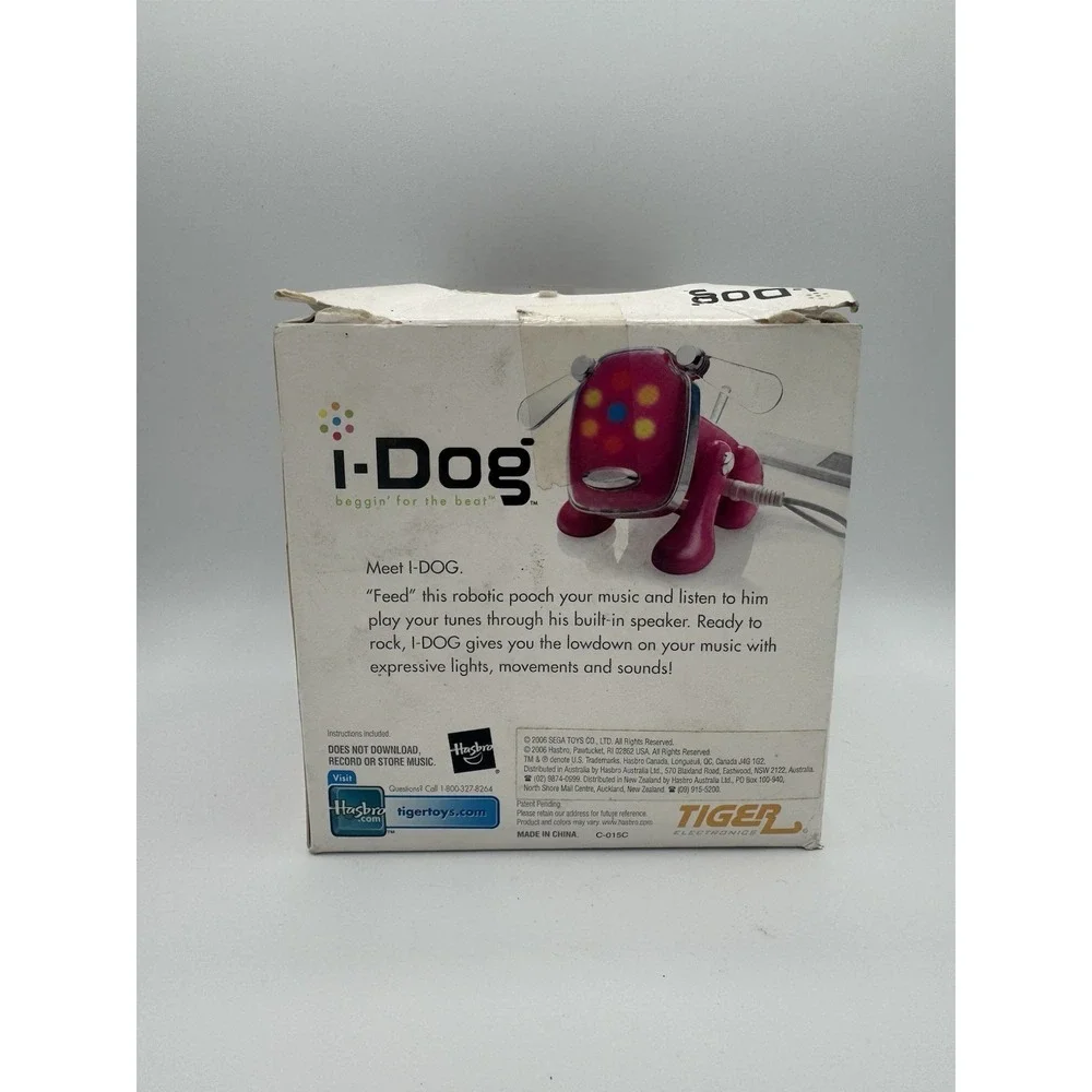 Hasbro i-Dog Pink Robotic Music Companion 2005 New In Box Sealed Vintage Toy